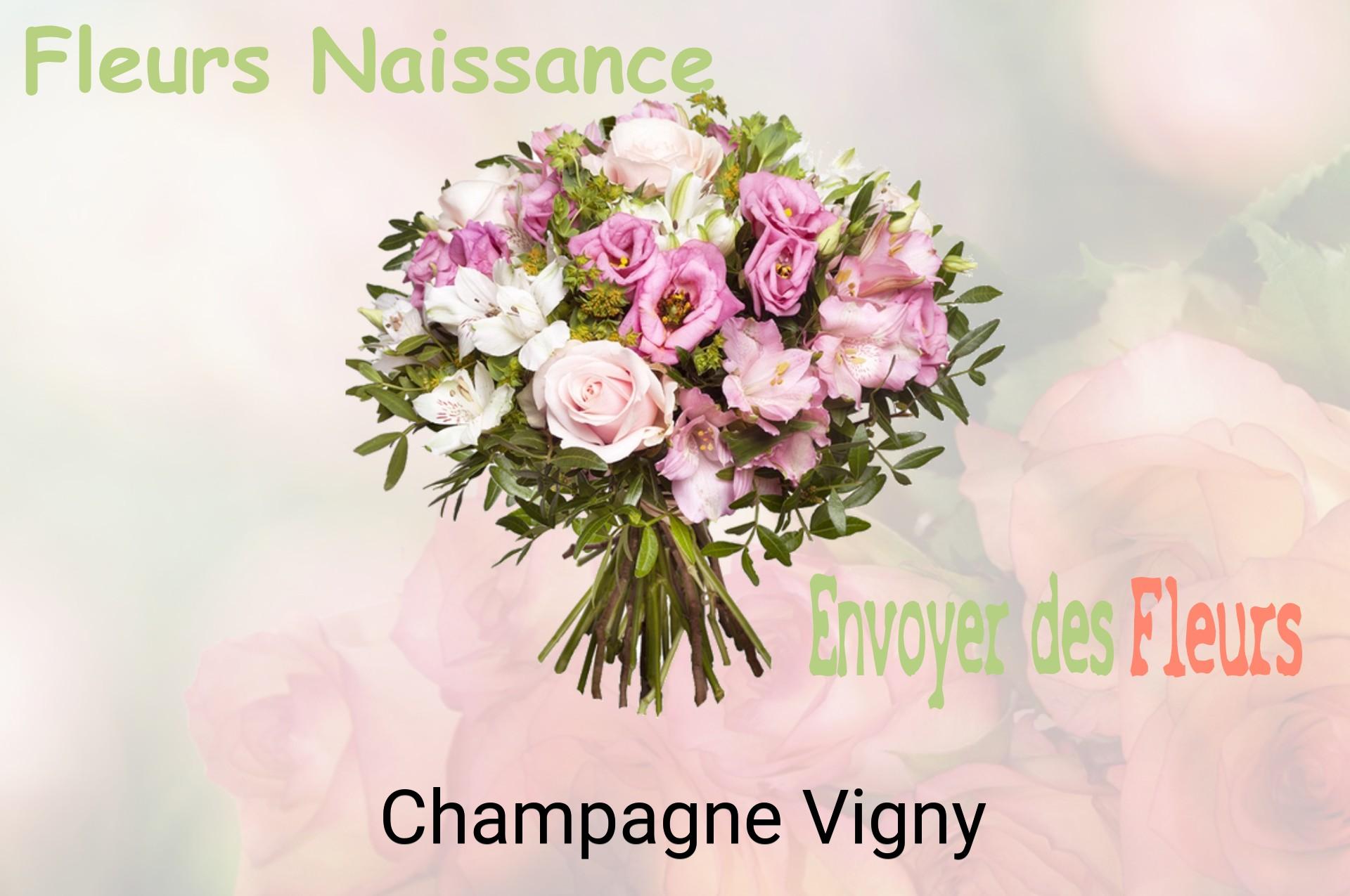 Bouquet de fleurs de naissance livré à Champagne-Vigny